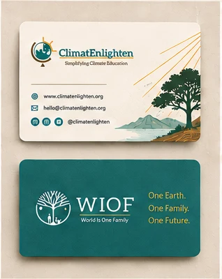 ClimatEnlighten business cards concept