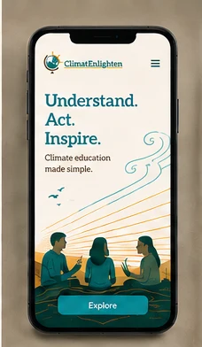 ClimatEnlighten mobile site concept