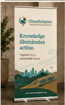 ClimatEnlighten roll-up banner concept