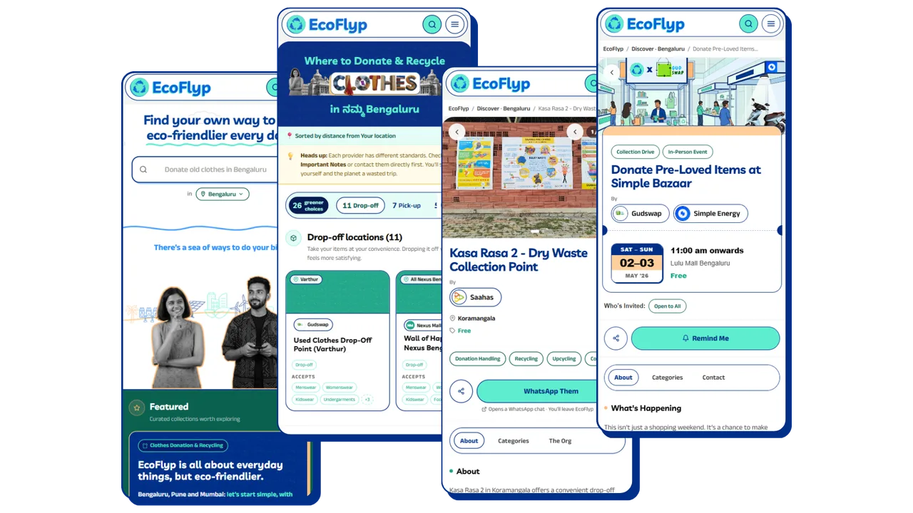 The EcoFlyp enlist page interface